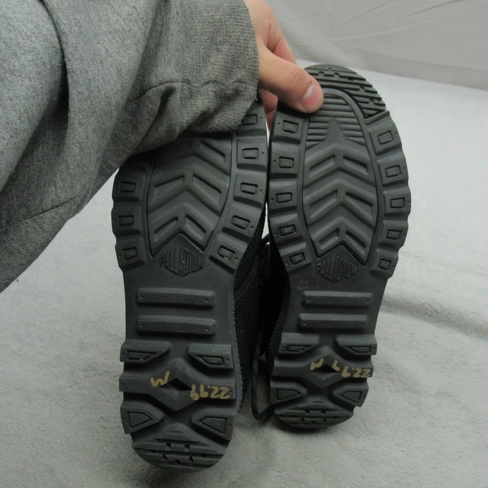 Palladium Unisex M8 W9.5 Combat Boots Black PampaTech HI TX‎ Tactical Utility